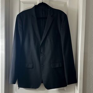 Zara Men's Black Two-Button Suit Blazer